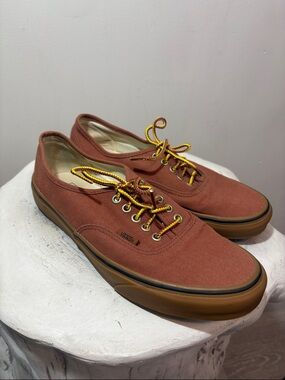 Vans Authentic Low Top Lace Up Gumsole Sequoia Boot Lace Skateboarding Sneakers